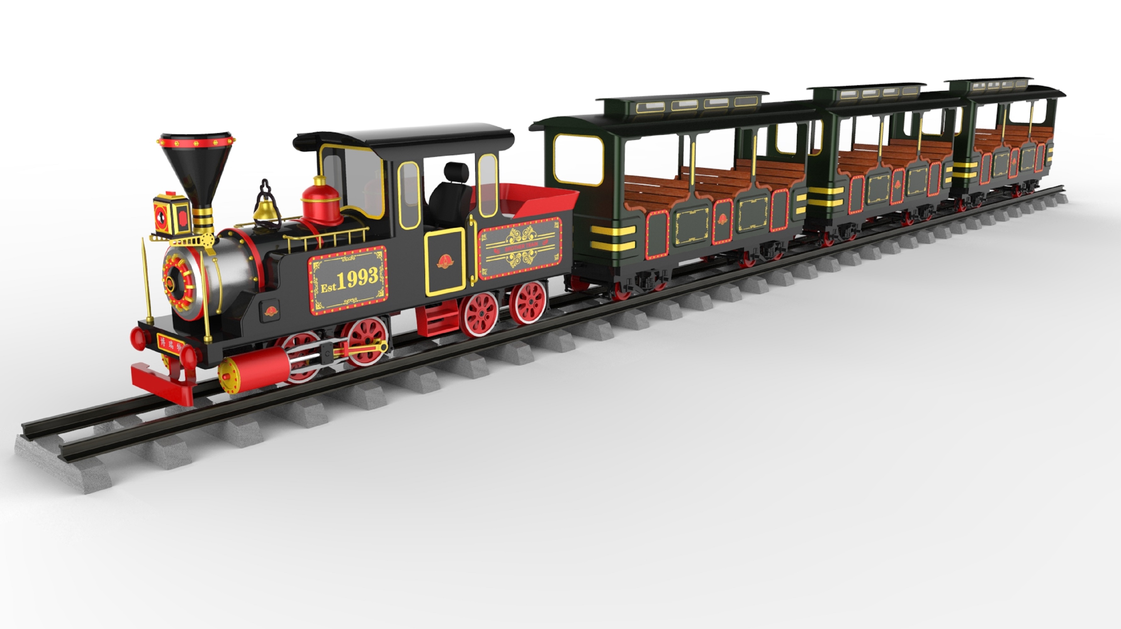 乘景区轨道燃油观光火车，邂逅一路绝美风光