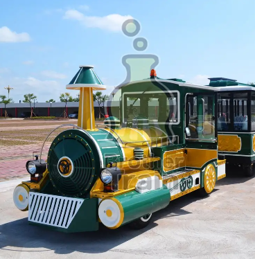 穿梭园景新体验！无轨游园观光列车带你邂逅诗意风光