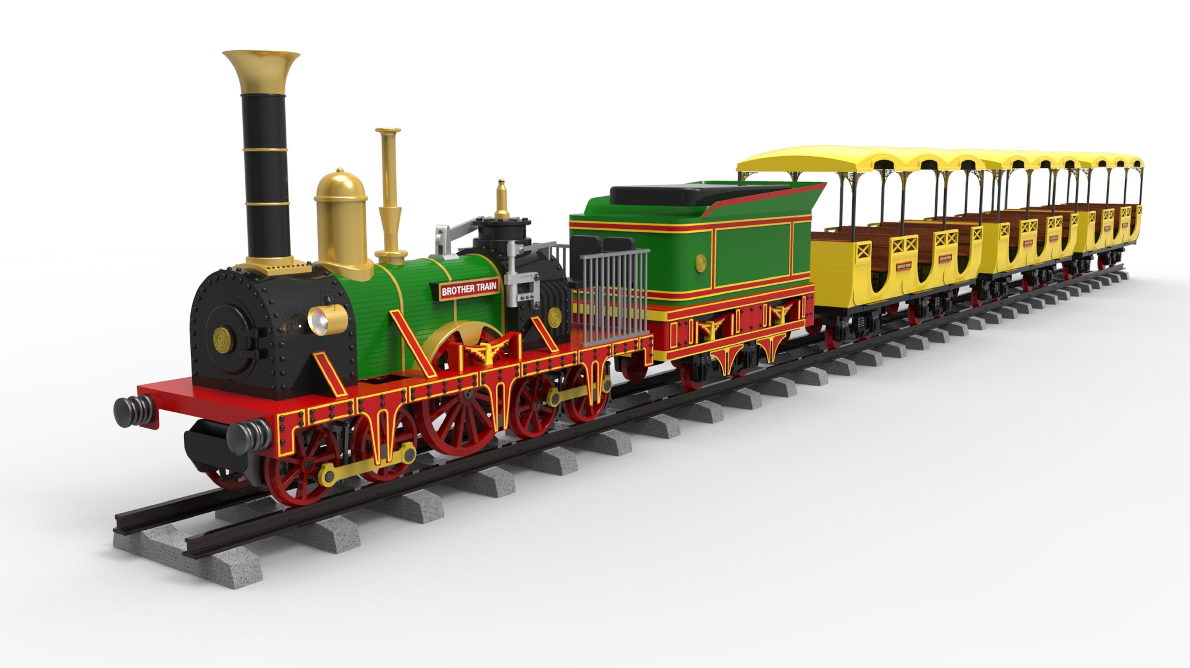 广场轨道观光火车