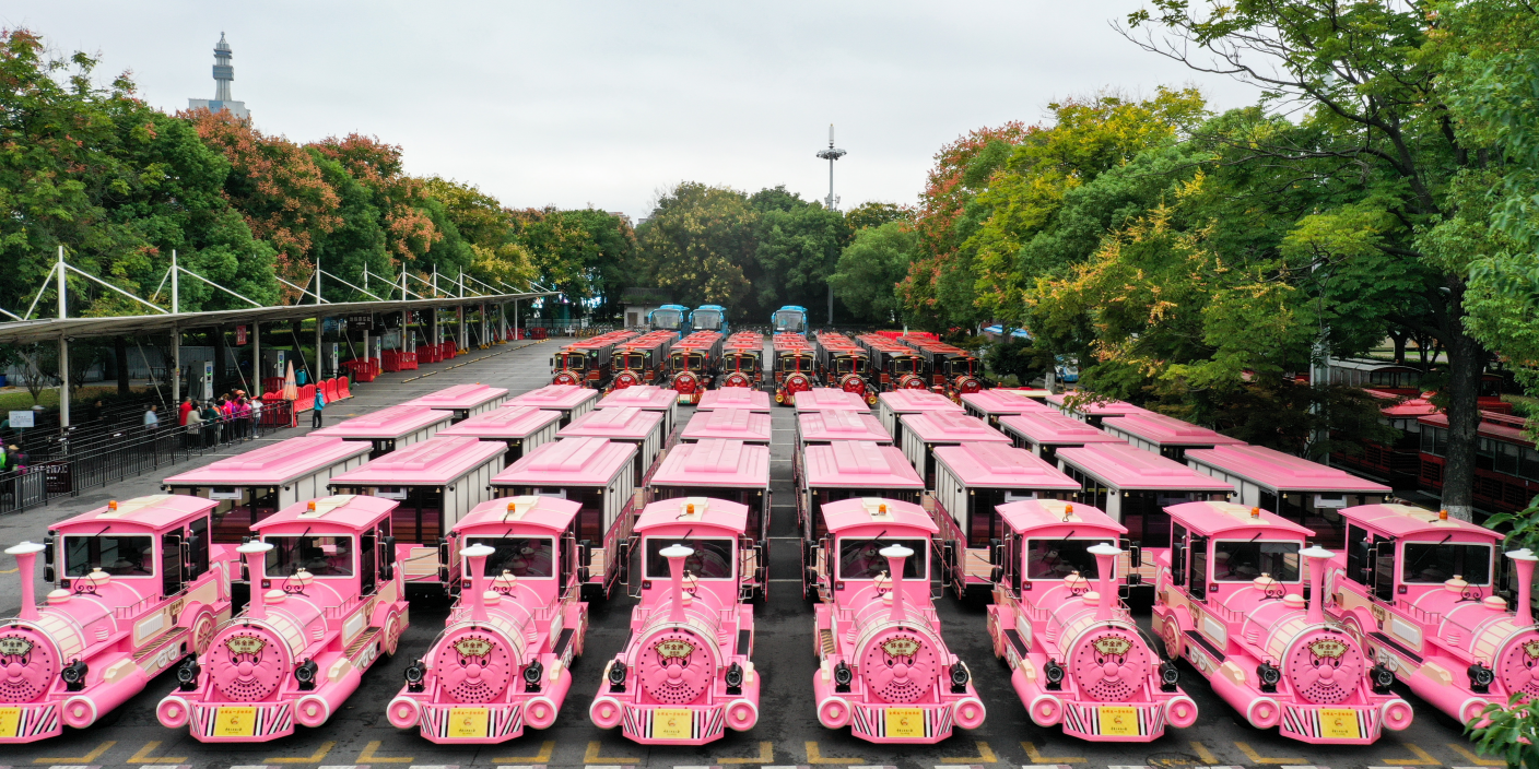 游乐场轮胎小火车
